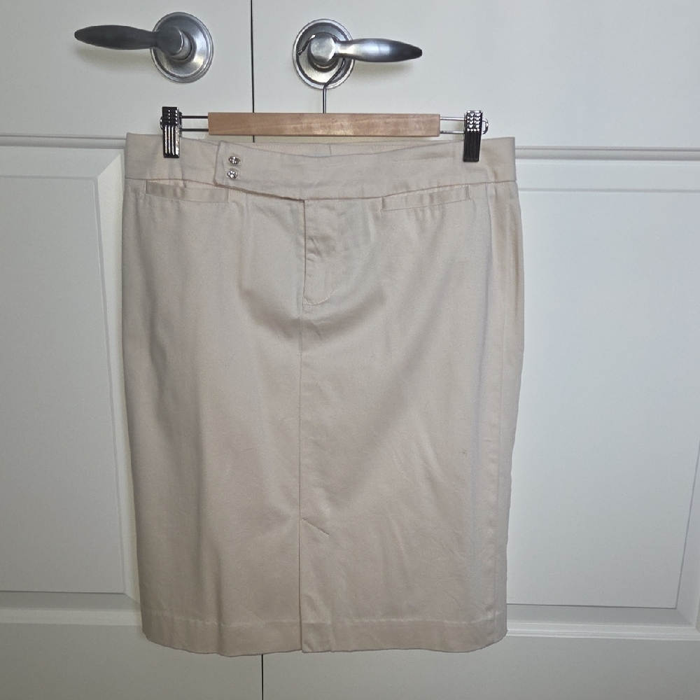 Tommy Hilfiger Beige Pencil Skirt